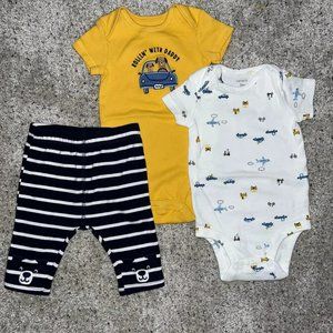 0-3 month boys Carter's little character set